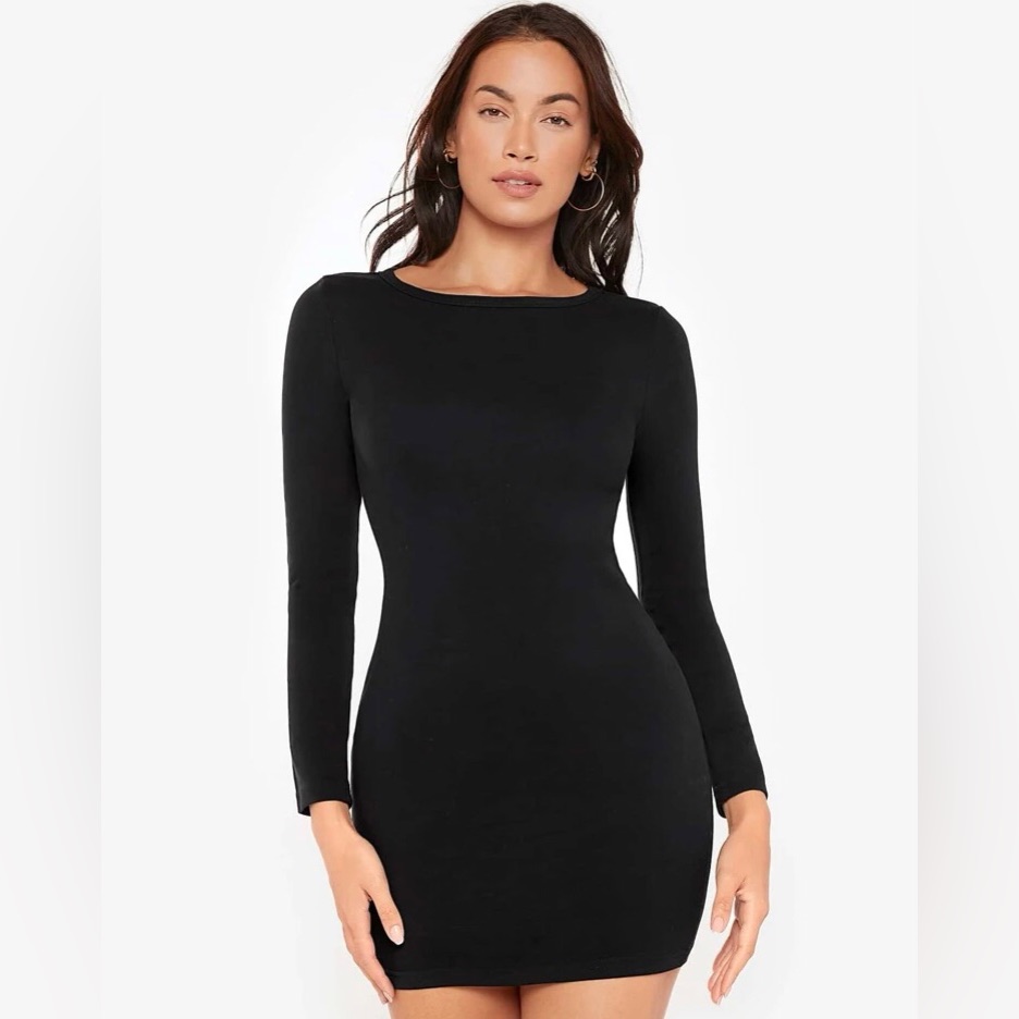 Fitted Solid Dress - Small